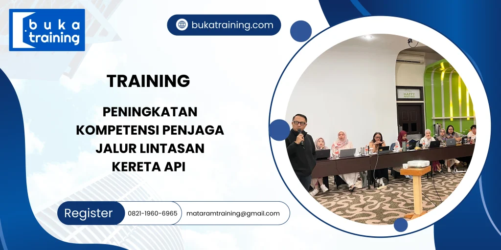 Training penjaga lintasan kereta Jakarta