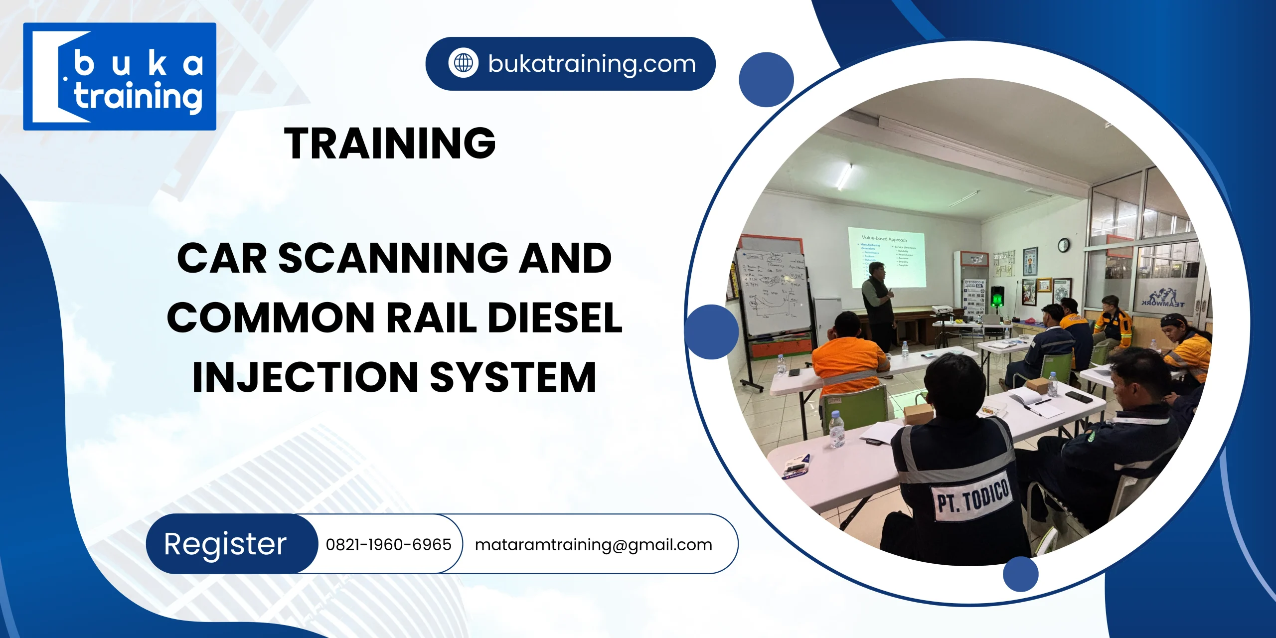 TRAINING CAR SCANNING AND COMMON RAIL DIESEL INJECTION SYSTEM DI JAKARTA