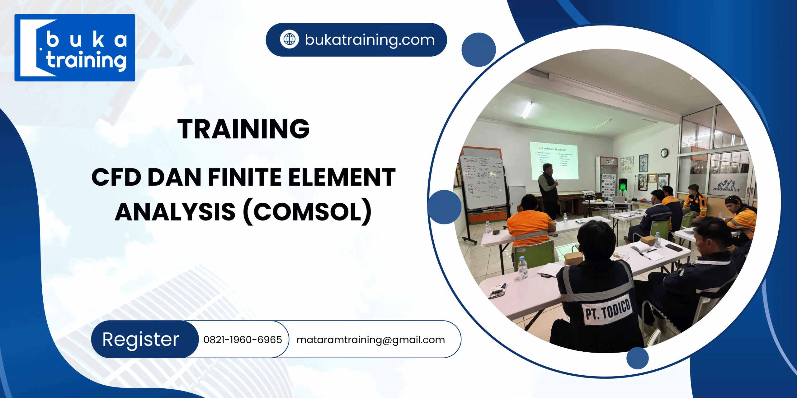 TRAINING CFD DAN FINITE ELEMENT ANALYSIS (COMSOL) DI JAKARTA